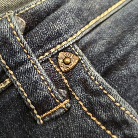 KUT From Kloth Womens Crop Jeans Size 12 Blue Nicole Stretch Denim - Picture 6 of 7